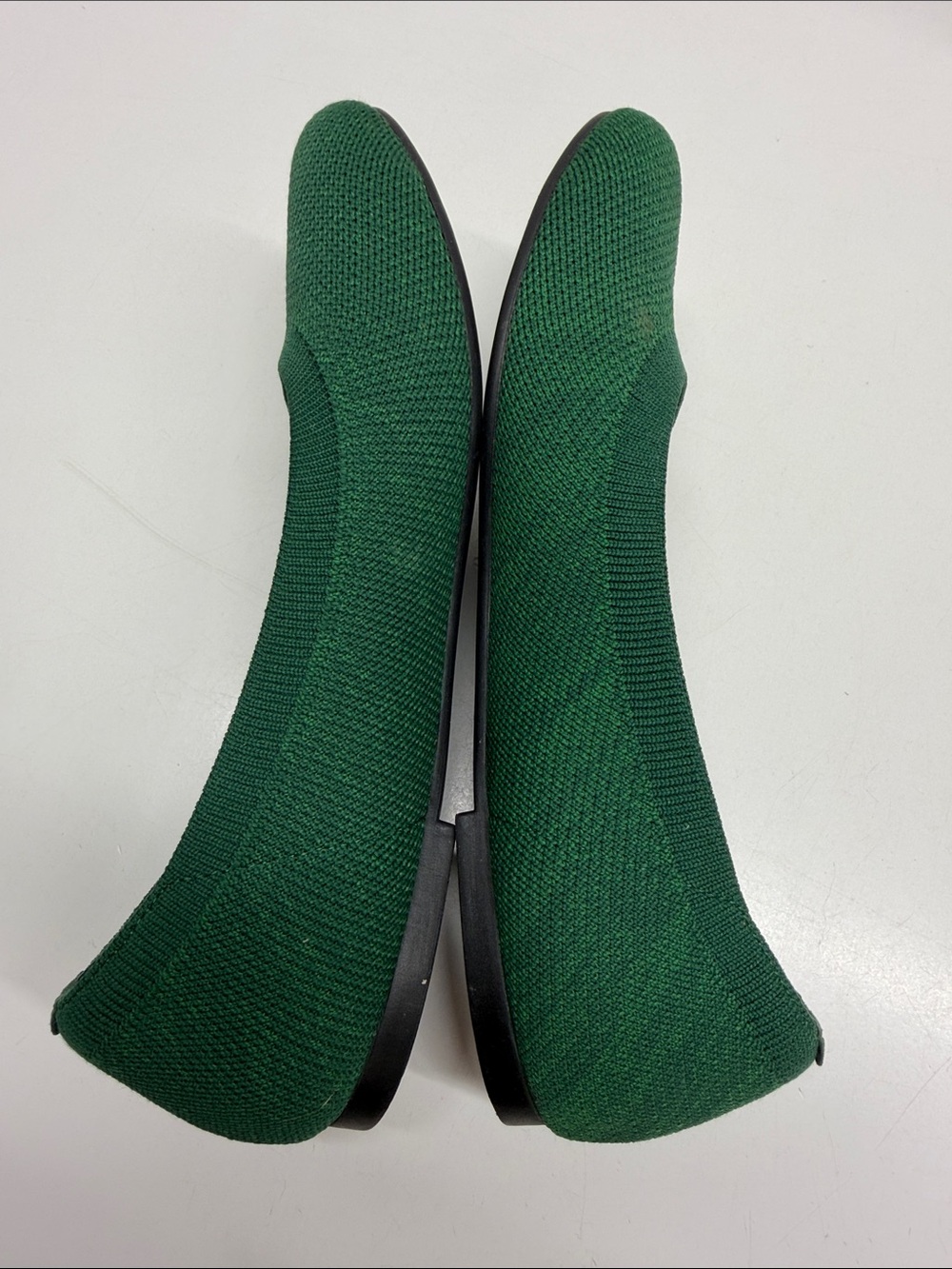 Vivaia Claire Ballet Flats Slip On Knit Shoes Lightweight Flat Forest Green 9.5 - Picture 6 of 11